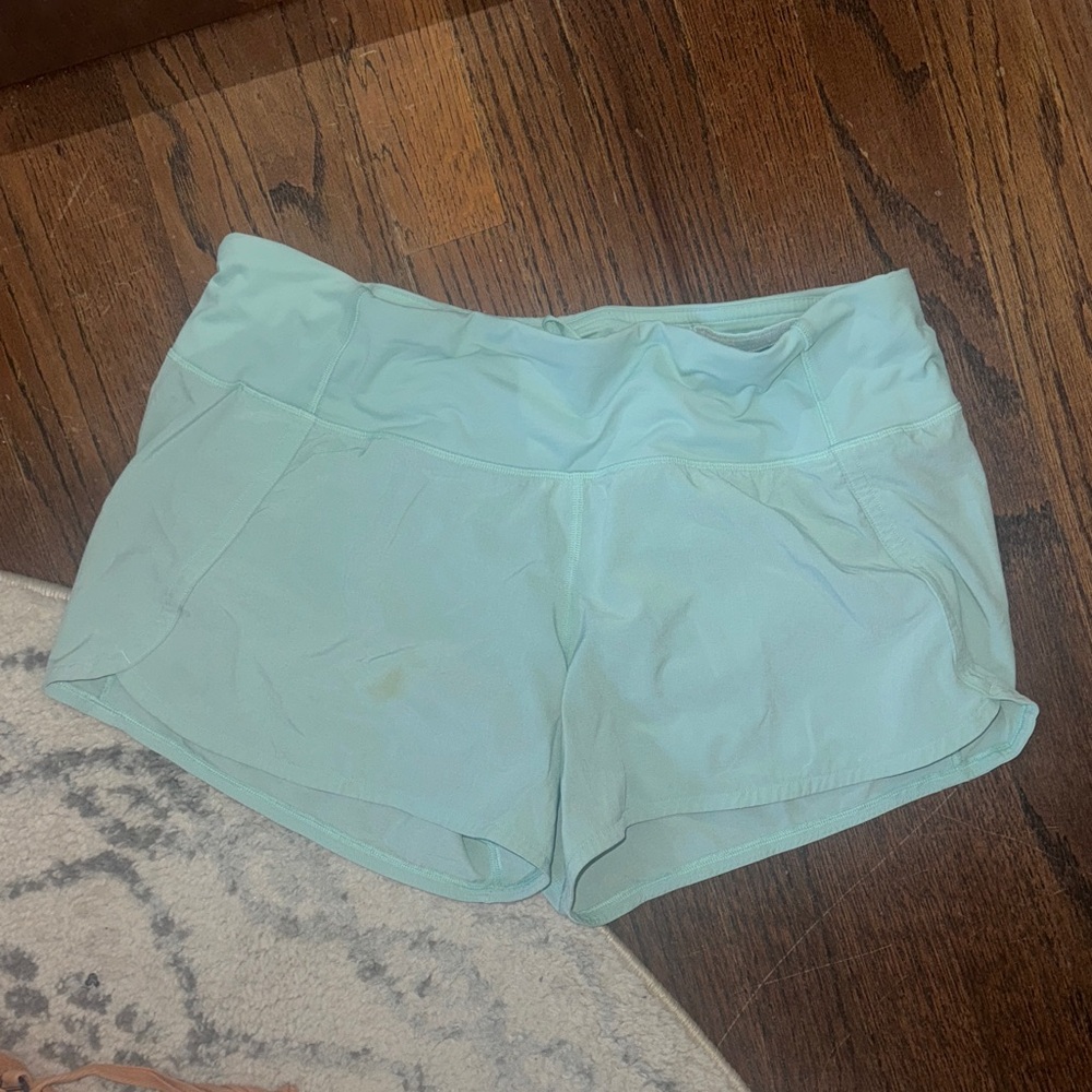 Lululemon Athletica Mint Green Athletic Shorts